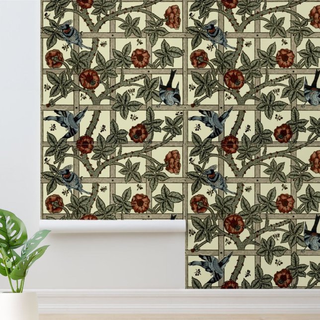William Morris Vintage Trellis Pattern Wallpaper (Creator Uploaded)
