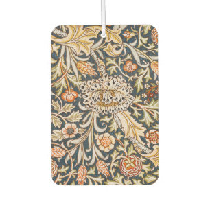 William Morris Vintage Trent Blue Floral Pattern Car Air Freshener