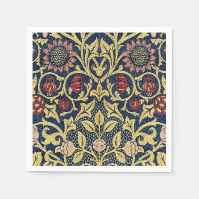 William Morris Violet and Columbine Art Napkin (Front)