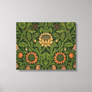 William Morris Violet and Columbine Art Rug Canvas Print
