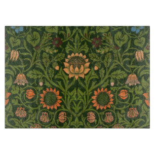 William Morris Violet and Columbine Art Rug Cutting Board