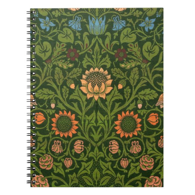 William Morris Violet and Columbine Art Rug Notebook (Front)