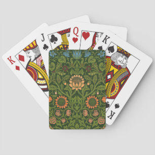 William Morris Violet and Columbine Art Rug Playing Cards