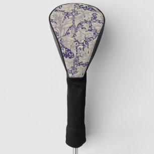 William Morris Wallflower Pattern Antique Blue Golf Head Cover