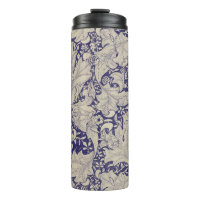 William Morris Wallflower Pattern Antique Blue