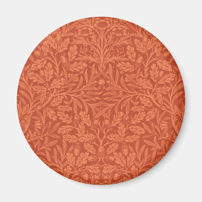 william morris wallpaper acorns and oak magnet (Front)