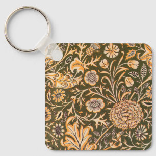 william morris wallpaper cherwell design key ring