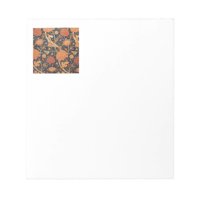 William Morris Wallpaper Cray Design Notepad (Front)