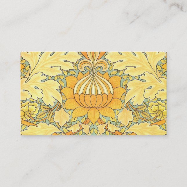 William Morris Wallpaper for St. James Place Business Card (Front)