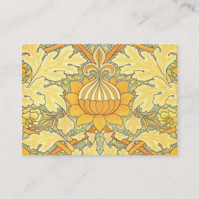 William Morris Wallpaper for St. James Place Business Card (Front)