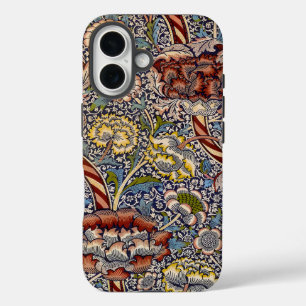 William Morris Wandle English Floral Damask Design iPhone 16 Case