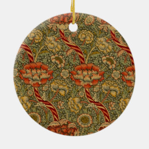 William Morris Wandle English Floral Design Ceramic Ornament