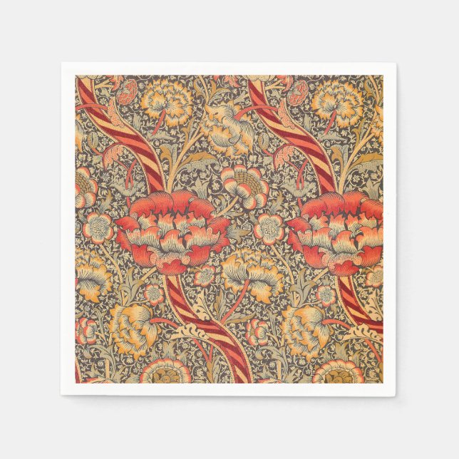 William Morris Wandle for Chintz Design Napkin (Front)