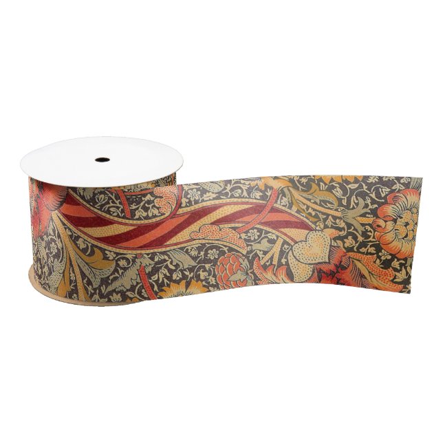 William Morris Wandle for Chintz Design Satin Ribbon (Spool)