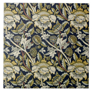 William Morris 'Wey Chintz' Ceramic Tile