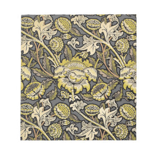William Morris Wey Floral Arts Crafts Wallpaper Notepad