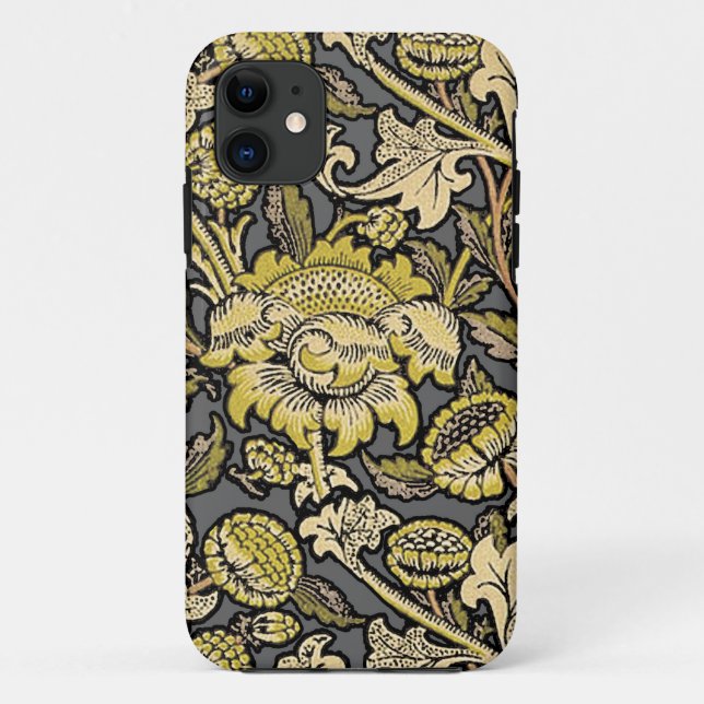 William Morris Wey Floral Wallpaper Case-Mate iPhone Case (Back)