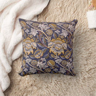 William Morris Wey Floral Wallpaper Cushion