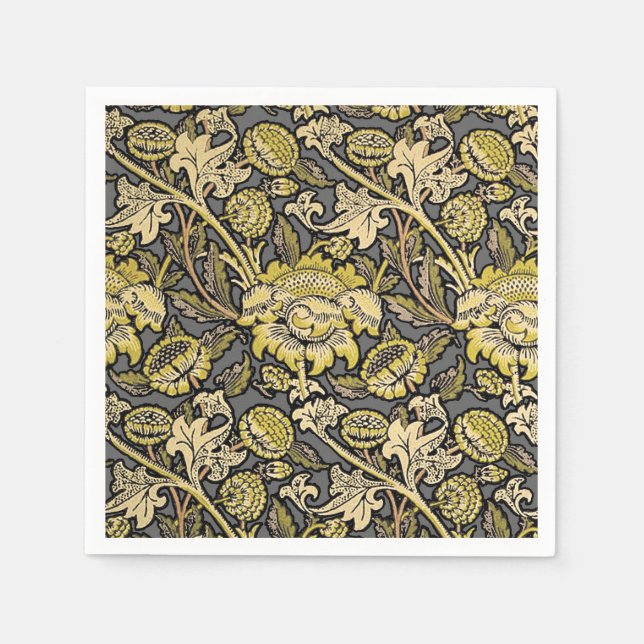 William Morris Wey Floral Wallpaper Napkin (Front)