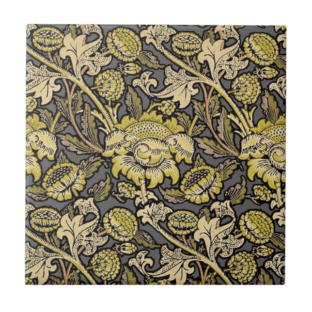 William Morris Wey Floral Wallpaper Tile (Front)