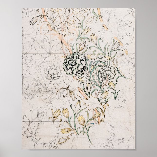 William Morris, Wild Tulip 1884 Poster (Front)