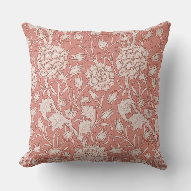 William Morris Wild Tulip Classic Victorian Design Cushion (Front)