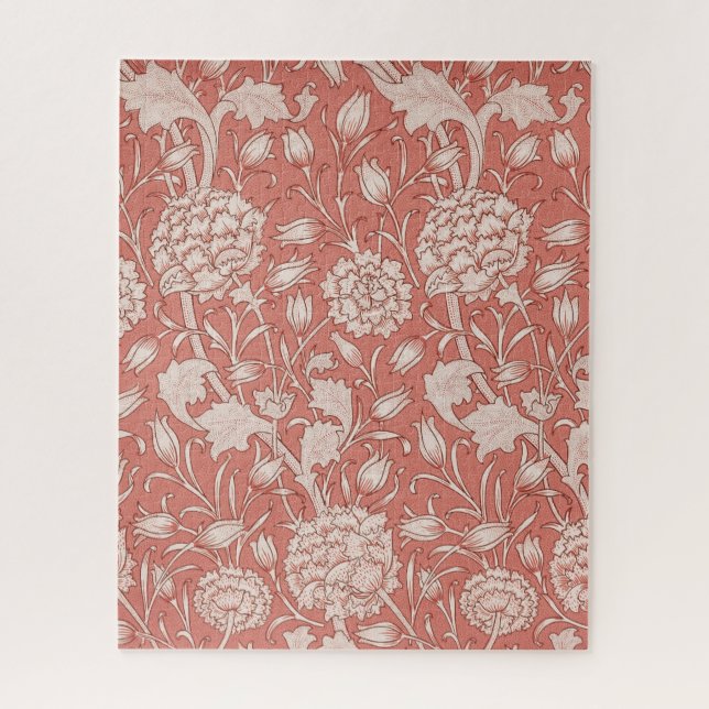 William Morris Wild Tulip Classic Victorian Design Jigsaw Puzzle (Vertical)