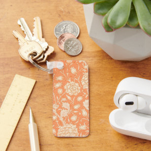 William Morris Wild Tulip famous pattern Key Ring