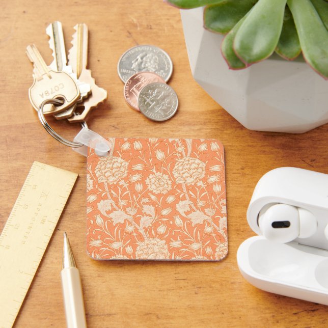 William Morris Wild Tulip famous pattern Key Ring (Desk)