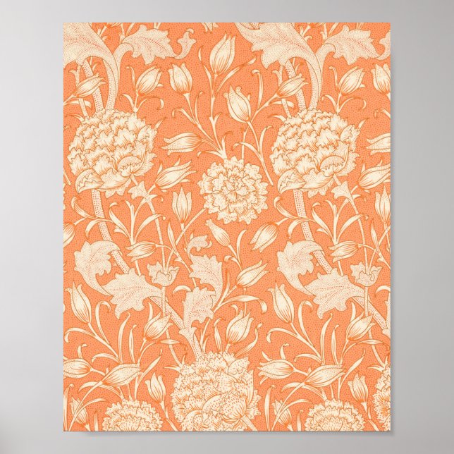 William Morris Wild Tulip famous pattern Poster (Front)
