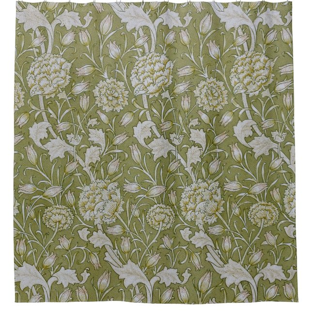 William Morris Wild Tulip Shower Curtain (Front)