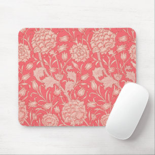 William Morris - Wild Tulips - Pink Floral Pattern Mouse Pad