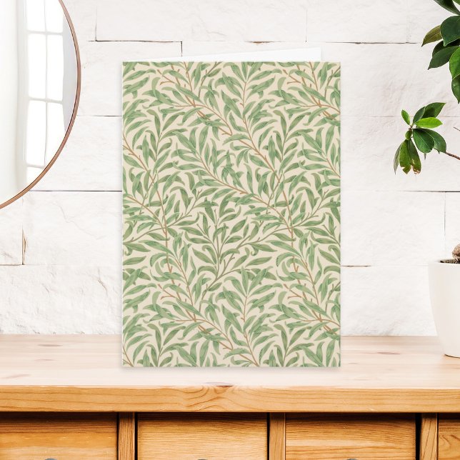 William Morris Willow Bough Any Occasion Blank Card (An elegant greeting card for any occasion, with botanical Willow Bough pattern by William Morris)