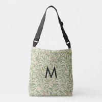 William Morris Willow Bough Botanical Monogrammed