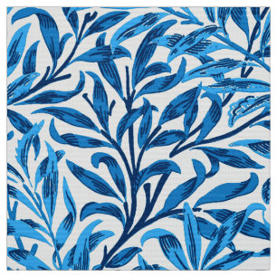 William Morris Willow Bough, Cobalt Blue & White Fabric