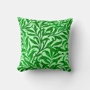 William Morris Willow Bough, Emerald Green Cushion
