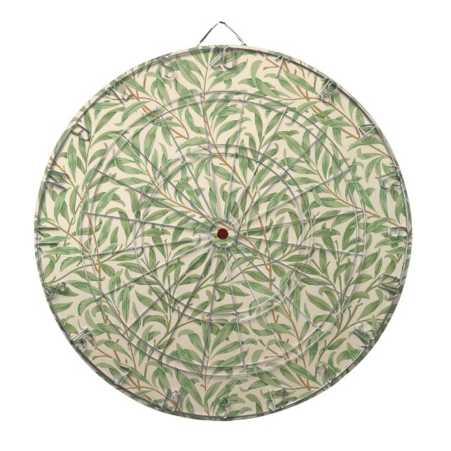 William Morris Willow Bough Garden Flower Classic Dartboard (Front)