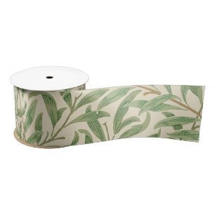 William Morris Willow Bough Garden Flower Classic Satin Ribbon