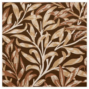 William Morris Willow Bough, Taupe and Brown Fabric