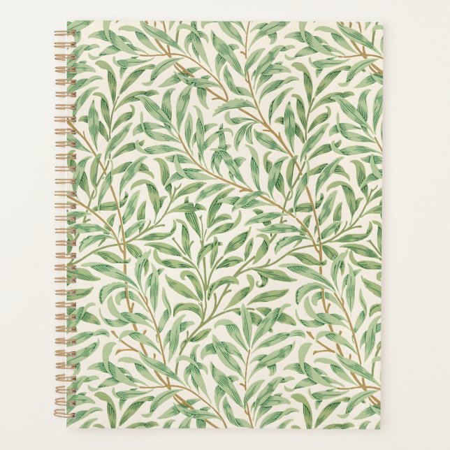 William Morris Willow Bough Vintage Botanical Planner (Front)