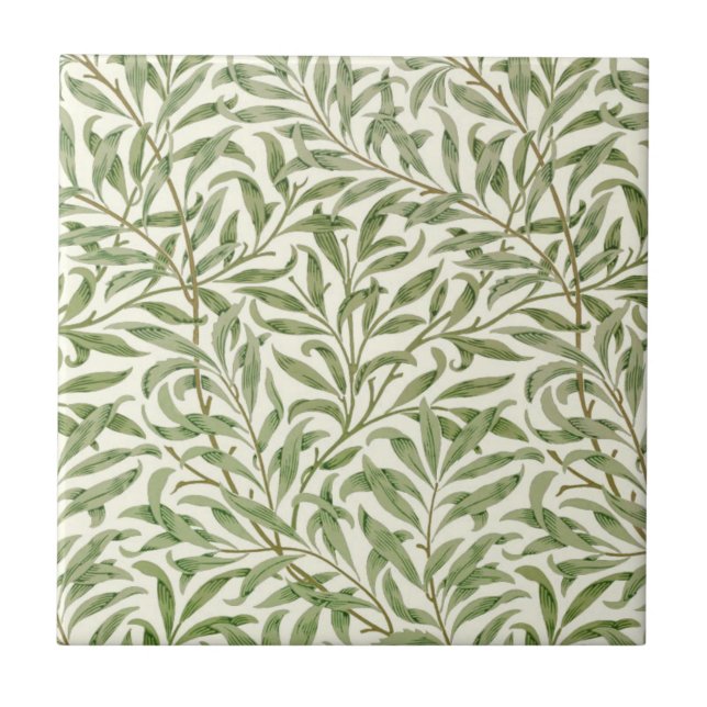 William Morris Willow Ceramic Tile (Front)