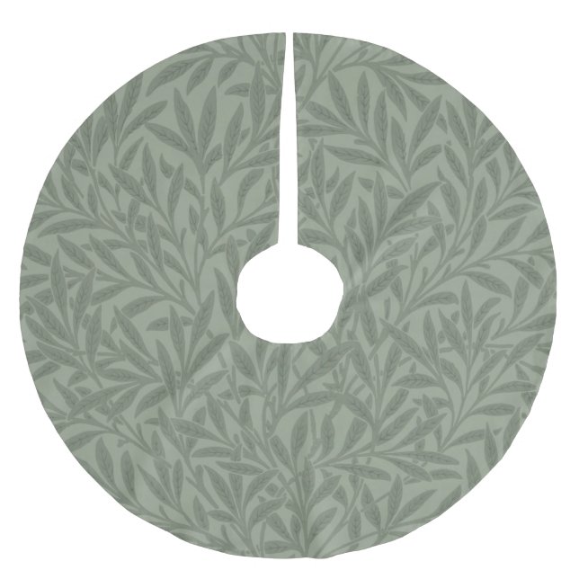 William Morris Willow Flower Classic Brushed Polyester Tree Skirt (Front)