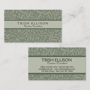 William Morris Willow Flower Classic Business Card