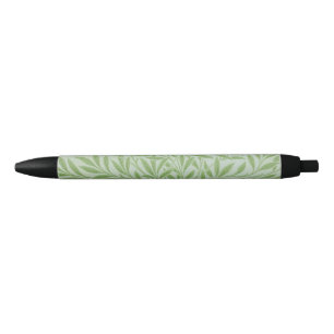 William Morris Willow Flower Classic Green Black Ink Pen