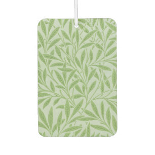 William Morris Willow Flower Classic Green Car Air Freshener