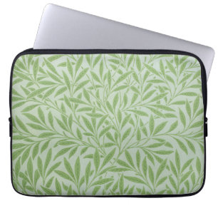 William Morris Willow Flower Classic Green Laptop Sleeve