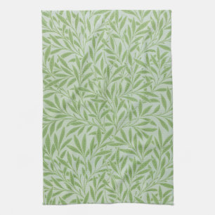 William Morris Willow Flower Classic Green Tea Towel