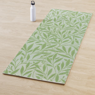 William Morris Willow Flower Classic Green Yoga Mat