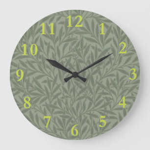 William Morris Willow Flower Classic Large Clock