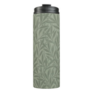 William Morris Willow Pattern Antique Sage Green Thermal Tumbler